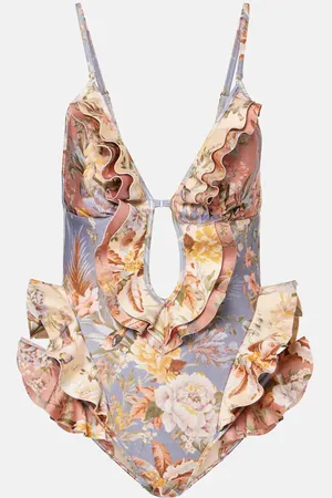 ZIMMERMANN Tallow Waterfall ruffled swimsuit