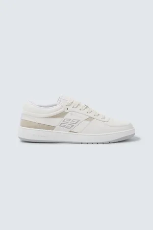 Givenchy 4G suede-trimmed leather sneakers
