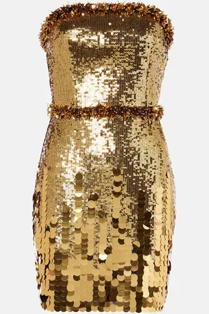 Rebecca Vallance Golden Hour sequined cocktail dress