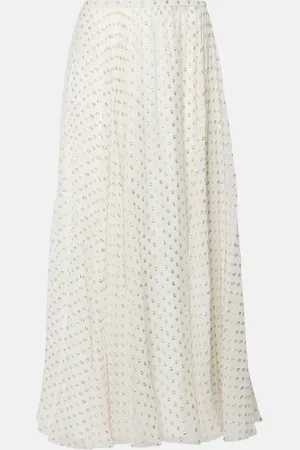 Chloé ChloÃ© Jacquard silk-blend maxi skirt