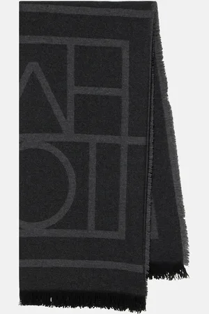 Totême Monogram wool and cashmere scarf