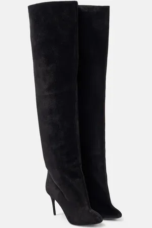 Alaïa AlaÃ¯a Decollete Cuissardes suede knee-high boots