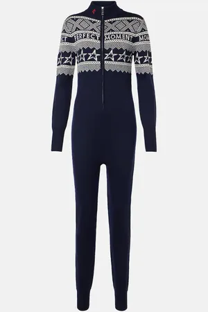 Perfect Moment Wool intarsia bodysuit