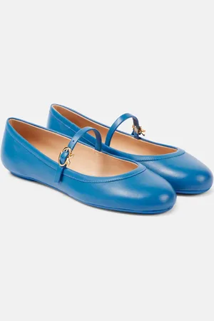 Gianvito Rossi Carla leather Mary Jane flats