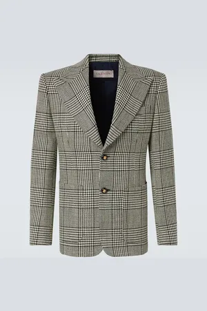 VALENTINO Houndstooth virgin wool blazer