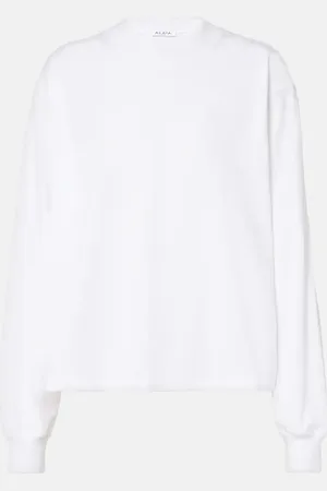 Alaïa AlaÃ¯a Cotton jersey sweatshirt