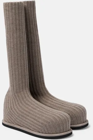 Amina Muaddi Veneda 95 knee-high sock boots