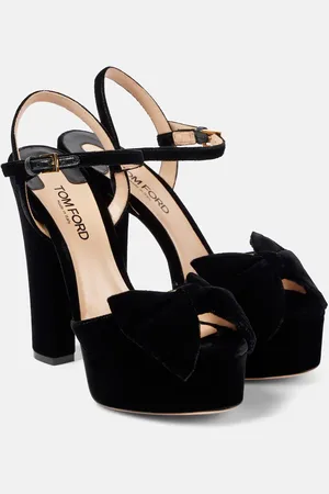 Tom Ford Brigitte 130 velvet platform sandals