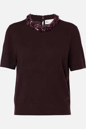 Tory Burch Sequined wool and cashmere sweater