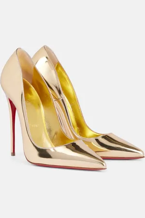 Christian Louboutin Kate Max mirrored leather pumps