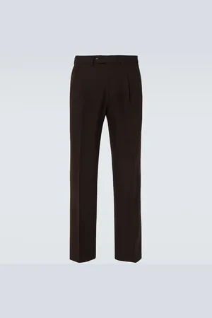 Saman Amel Amo wool twill wide-leg pants