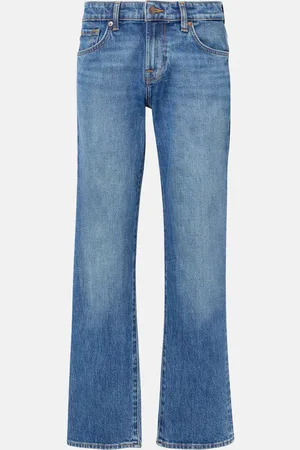 7 for all Mankind Mankind mid-rise straight jeans