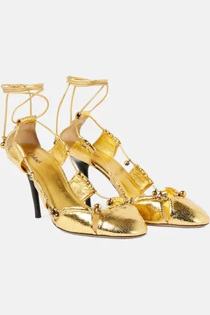 Chloé ChloÃ© Luna metallic leather pumps