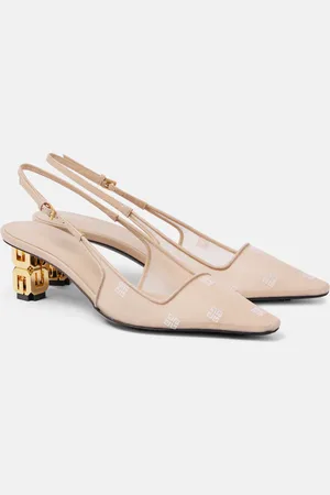 Givenchy G Cube 4G mesh slingback pumps