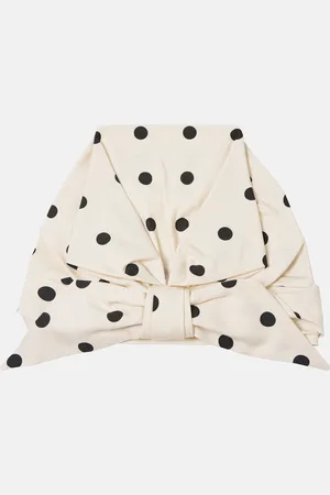 VALENTINO Polka-dot silk head wrap