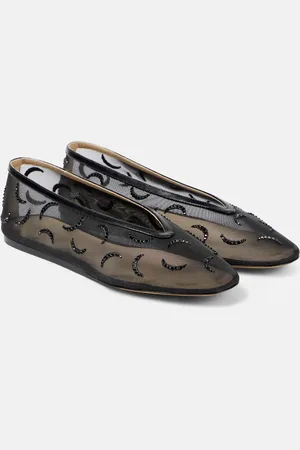Le Monde Beryl Le Monde BÃ©ryl Luna embroidered mesh ballet flats