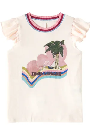 ZIMMERMANN Everley linen and cotton T-shirt