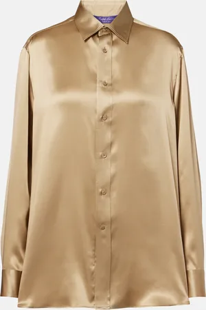 Ralph Lauren Adrien silk charmeuse shirt