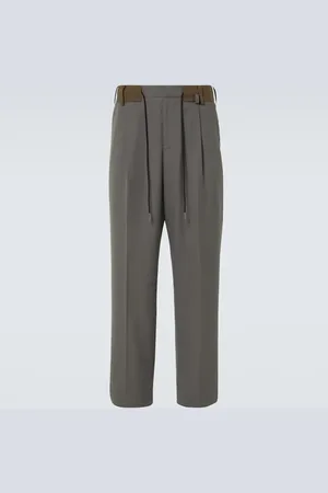 SACAI Mid-rise wide-leg pants
