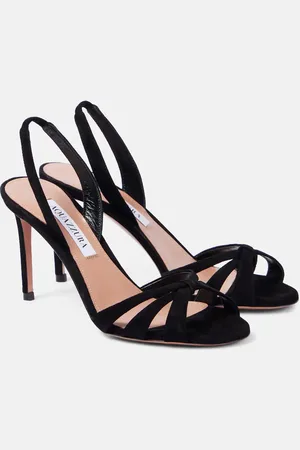 Aquazzura Tati 85 suede sandals