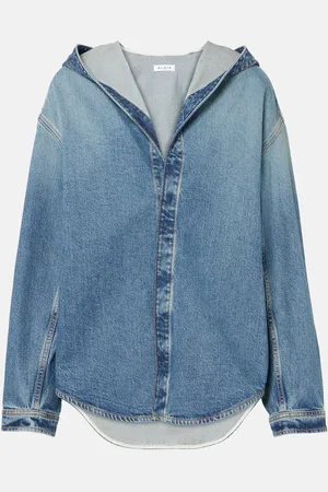 Alaïa AlaÃ¯a Hooded denim shirt
