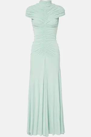 Alaïa AlaÃ¯a Ruched jersey maxi dress