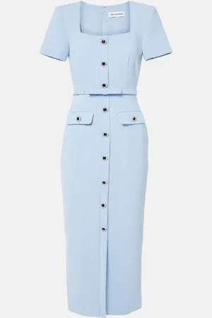 Self-Portrait CrÃªpe midi dress