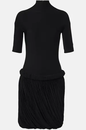Alaïa AlaÃ¯a Draped jersey midi dress