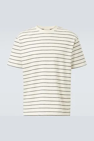 Frame Striped cotton jersey T-shirt