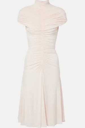 Alaïa AlaÃ¯a Ruched jersey midi dress