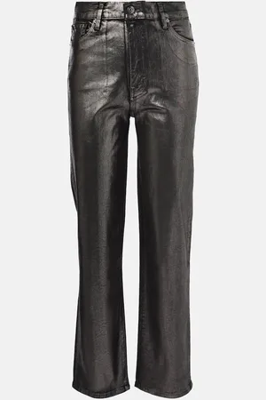 Frame Le Sleek high-rise straight jeans