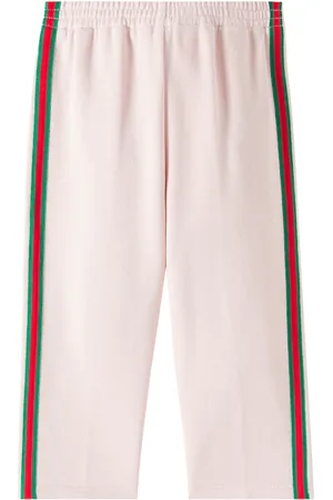 Gucci Baby Web Stripe cotton jersey sweatpants