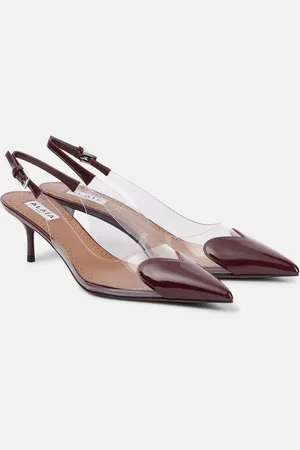 Alaïa AlaÃ¯a Le CÅur leather slingback pumps