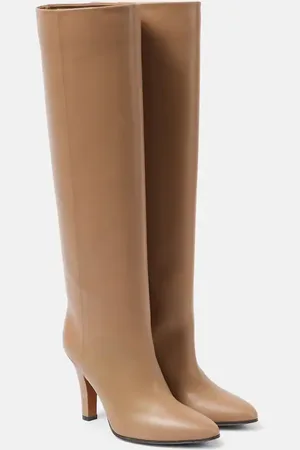 The Row Prudens leather knee-high boots