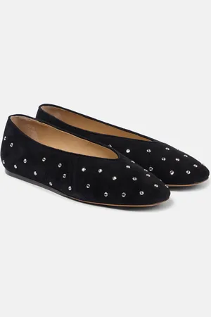 Le Monde Beryl Le Monde BÃ©ryl Regency embellished suede ballet flats