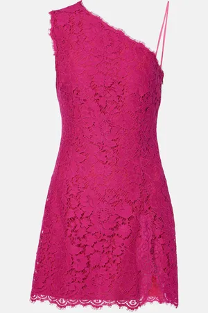 Dolce & Gabbana Floral cotton-blend lace minidress