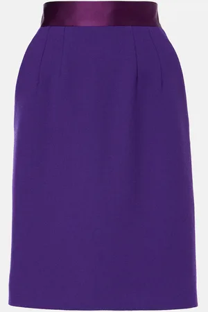Dolce & Gabbana High-rise wool-blend crÃªpe pencil skirt