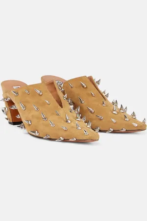 Alexander McQueen Studded suede mules