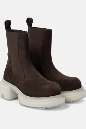 Rick Owens Beatle suede ankle boots