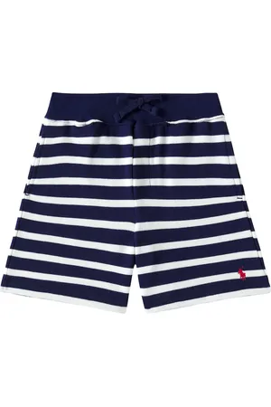 Ralph Lauren Striped cotton-blend jersey shorts