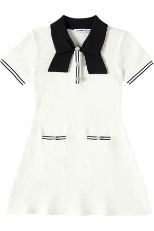 Self-Portrait Jacquard polo dress