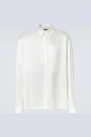 Dolce & Gabbana Silk satin tuxedo shirt