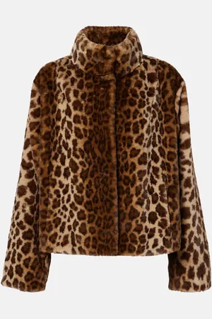 Velvet Valli leopard-print faux fur jacket