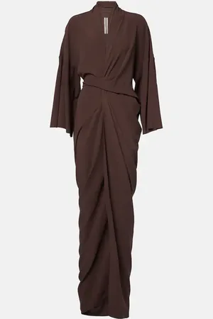Rick Owens Satin wrap gown