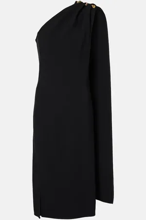 Bottega Veneta One-shoulder crÃªpe midi dress