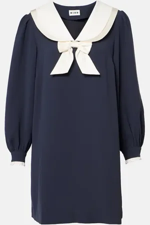 RIXO London Halina bow-detail minidress