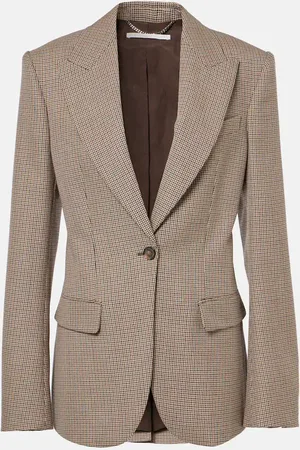 Stella McCartney Checked virgin wool blazer