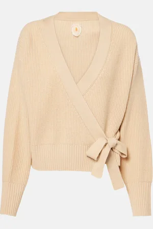 Jardin des Orangers Wool and cashmere wrap cardigan