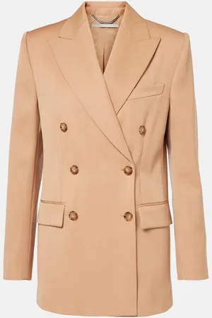 Stella McCartney Striped double-breasted wool blazer