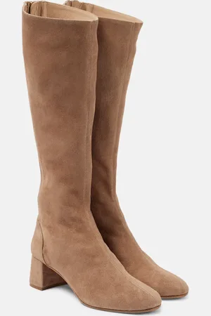 Aquazzura Saint Honore 50 suede knee-high boots